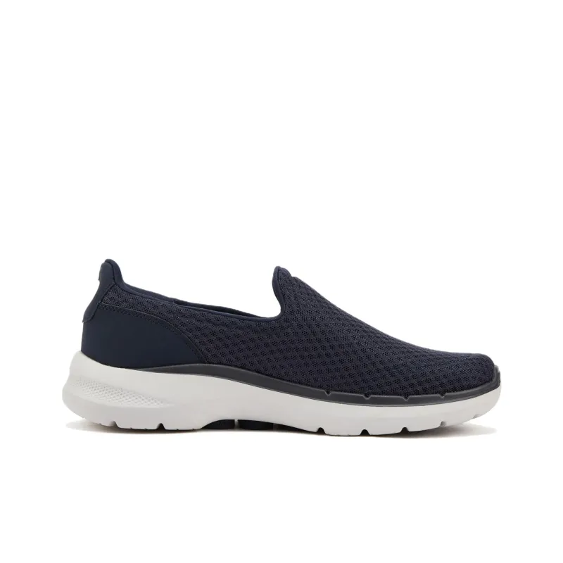 Skechers Go Walk 6 Cushioning Anti Slip Wear Resistant Breathability Low Top Casual Shoes Men's Blue-1