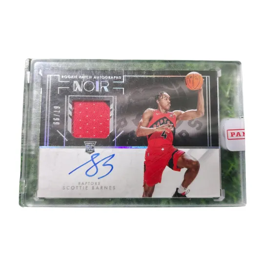 PANINI NOIR 2021 22 Scottie Barnes Rising Stars RC Jersey Signature RPA 99 Card Condition Guaranteed Sports Cards 1 Pc-0