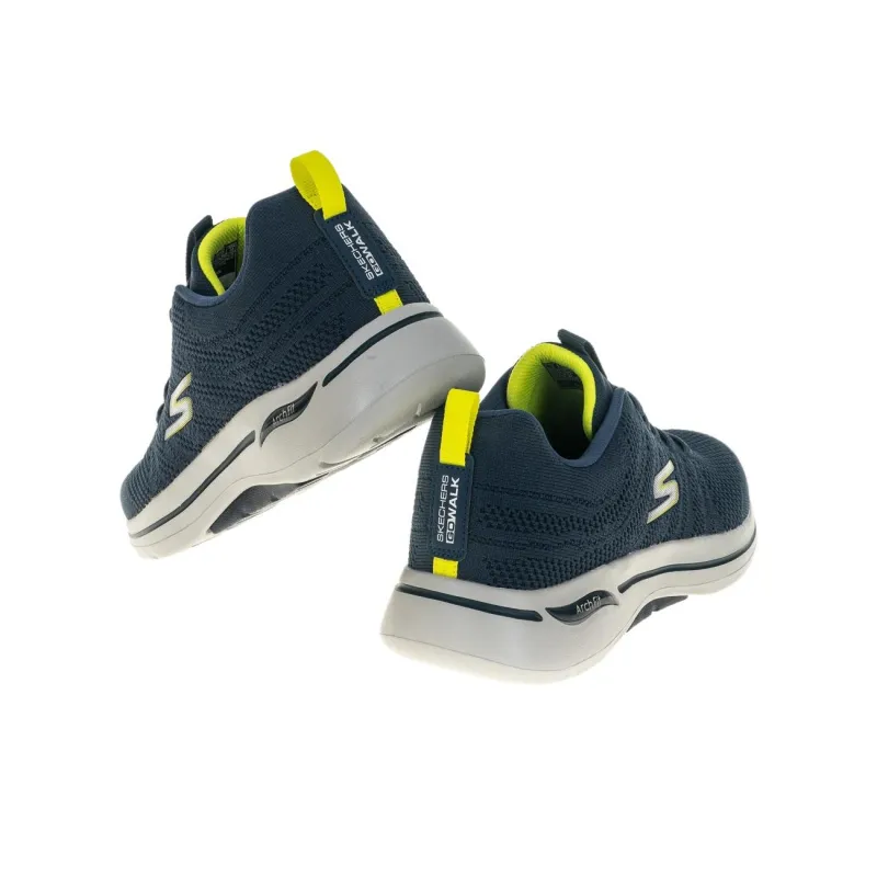 Skechers Go Walk Arch Fit Wear-resistant And Lightweight Low-Top Casual Shoes Men's Navy-3