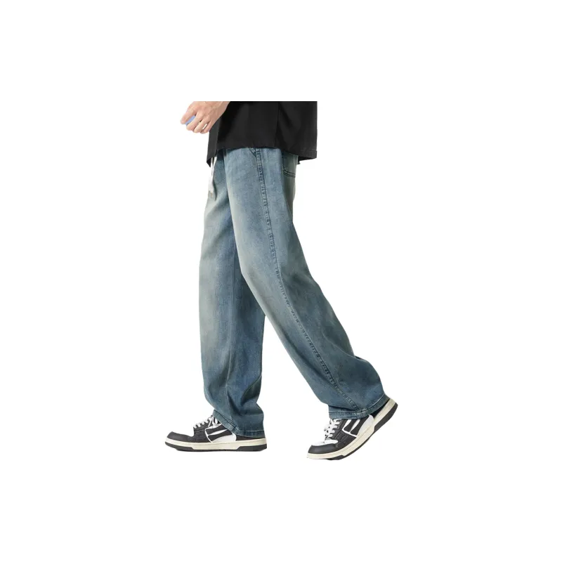 Tonlion Jeans Men Light Gray Blue-2