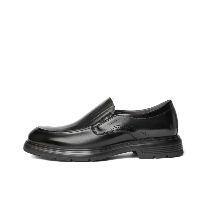 BELLE Men's Casual Shoes Men Low-Top Black-0