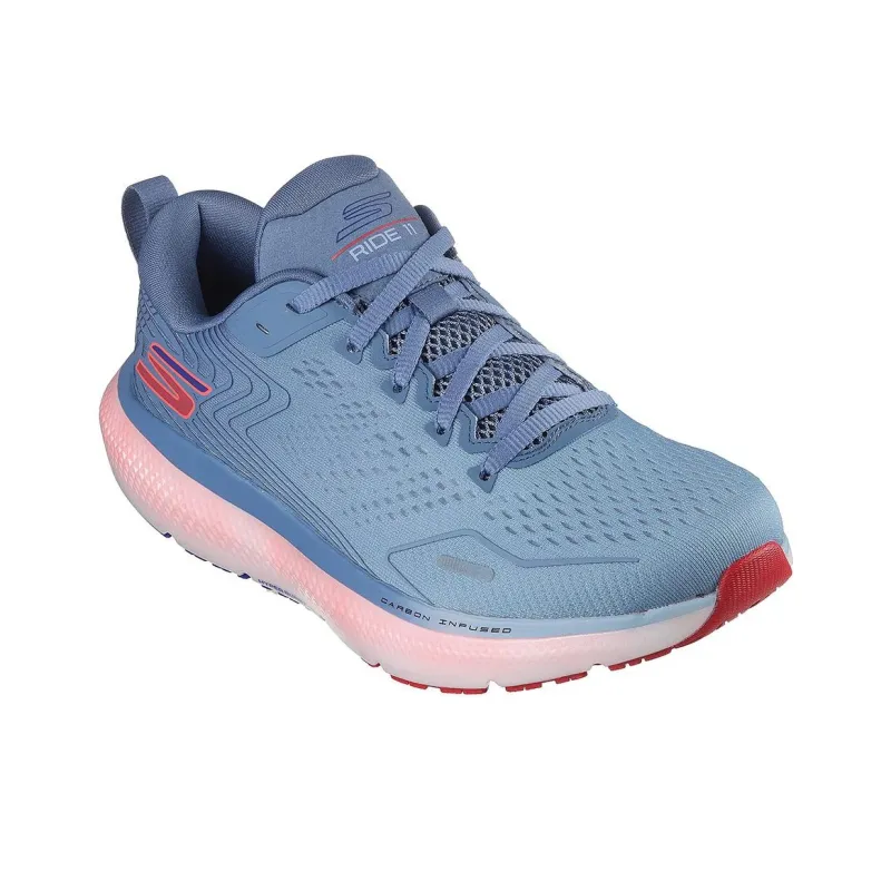 Skechers GO Run Ride 11 Anti-Slip Wear-Resistant Low-Top Casual Running Shoes Men's Light Blue-2