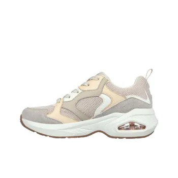 Skechers Uno Muno Kick It Cushioned Slip Resistant Abrasion Resistant Low Top Casual Shoes Women's Ecru