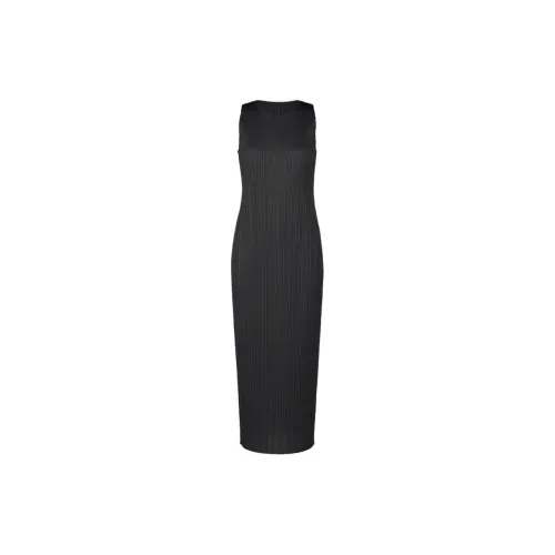 PLEATS PLEASE ISSEY MIYAKE Sleeveless Dresses Women's Black