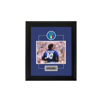Three For Collection Roberto Baggio 1994 World Cup Italian Team Hand-Signed Framed Photo Included SA Certificate