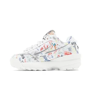 FILA Disruptor 2 Durable Breathable Low-Top Casual Shoes Women's White