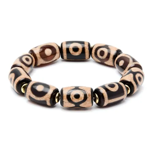 CEETOL Agate Barrel Bead Beaded Bracelet Unisex