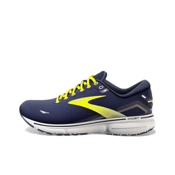 Brooks Ghost 15 Cushioning And Breathable Low Top Casual Running Shoes Men's Dark Blue