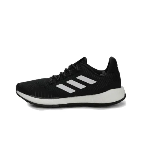 Adidas PulseBOOST Running Shoes Men Low-Top Black White Gray