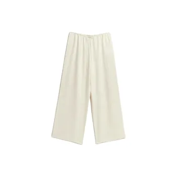 ZARA Pajama Pants Women's Raw White