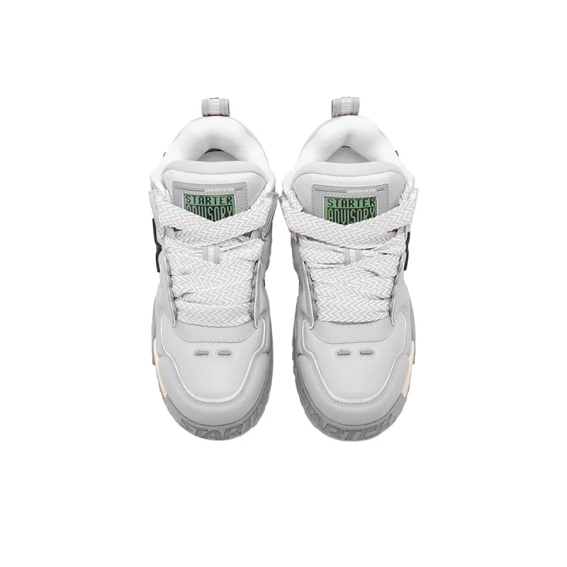 STARTER Vol Series Inflatable Play Shoes Quick Drying Impact Resistance Low Top Skateboard Shoes Men's Gray-3