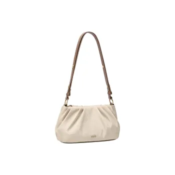 POLO Fabric Cloud Bag, Shoulder Bag, Pleated Bag For Women's Shoulder Bag Medium Size Women's Apricot