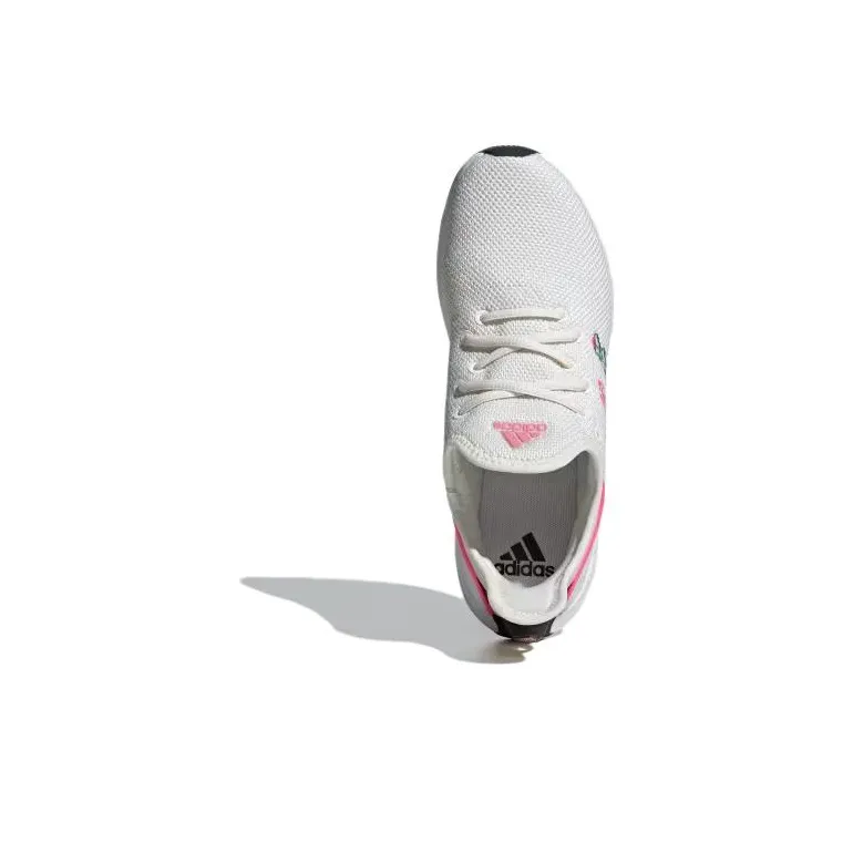 Adidas Cloudfoam Pure Spw Core White Preloved Green Lucid Pink Women's-3