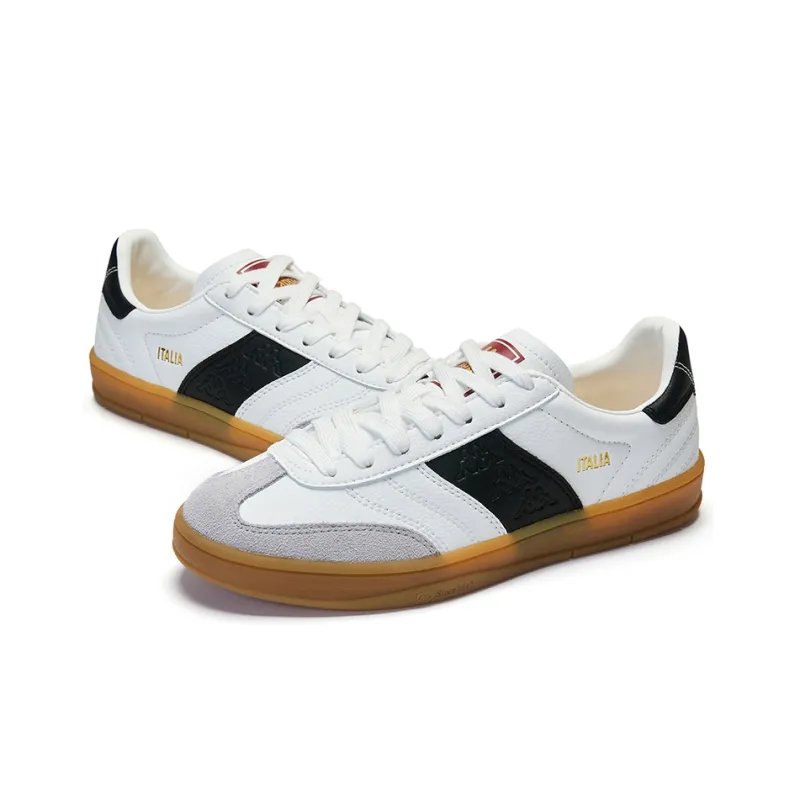 Kappa Slip Resistant Cushioning Low Top Skateboard Shoes Unisex White-3