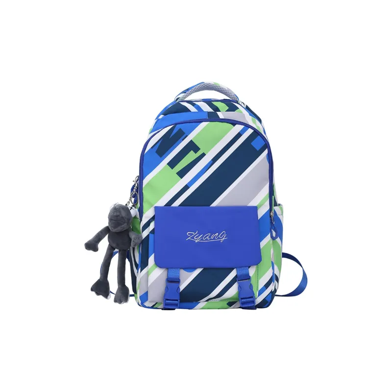 KAKAXI Nylon Backpack Unisex Black/Gray/Purple/Blue-8