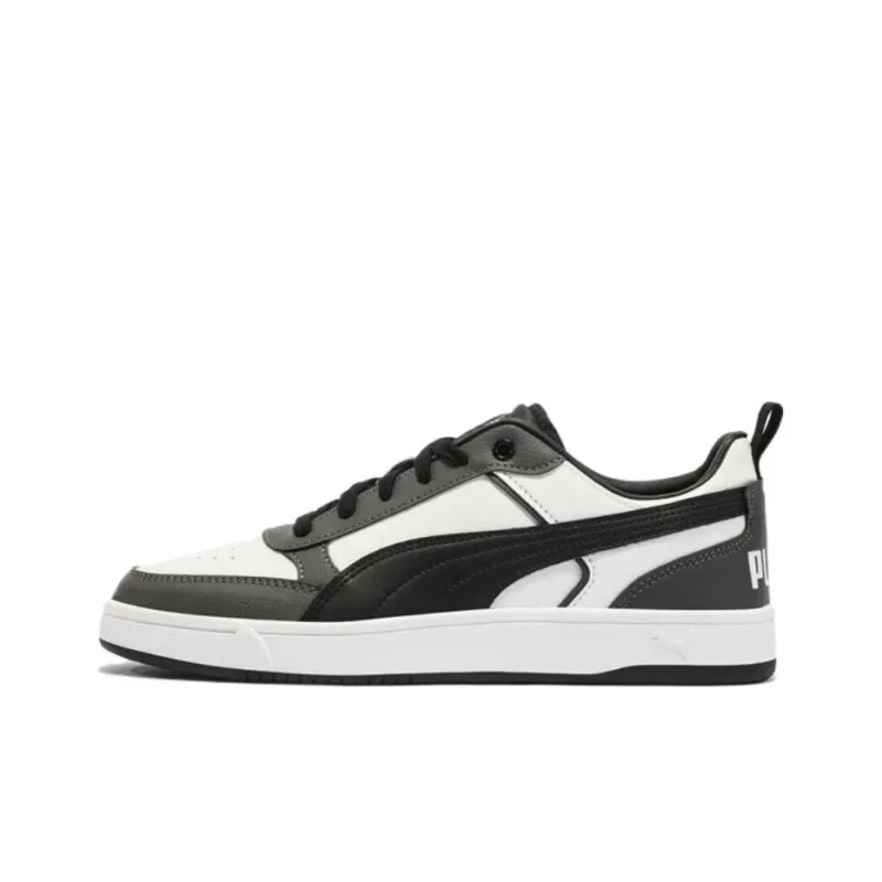 PUMA DRIBBLE Anti Slip Wear Resistant Low Top Casual Shoes Unisex White Gray-0
