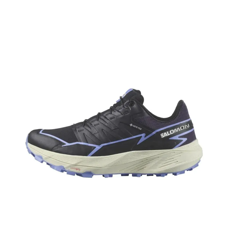 SALOMON Speedcross Offroad Slip Resistant Low Top Running Shoes Women's Black Blue-0