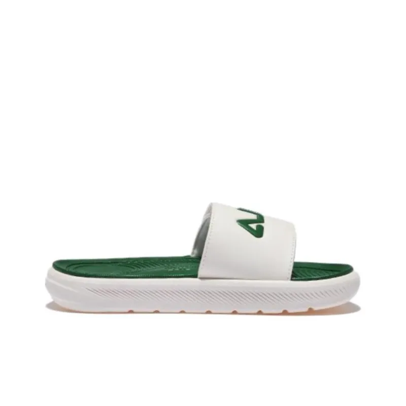 FILA Rubber Sole Slide Slippers Unisex White Green-1