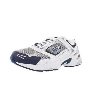 FILA Memory Decimus Cushioning Wear-Resistant Low-Top Casual Shoes Men's Blue White