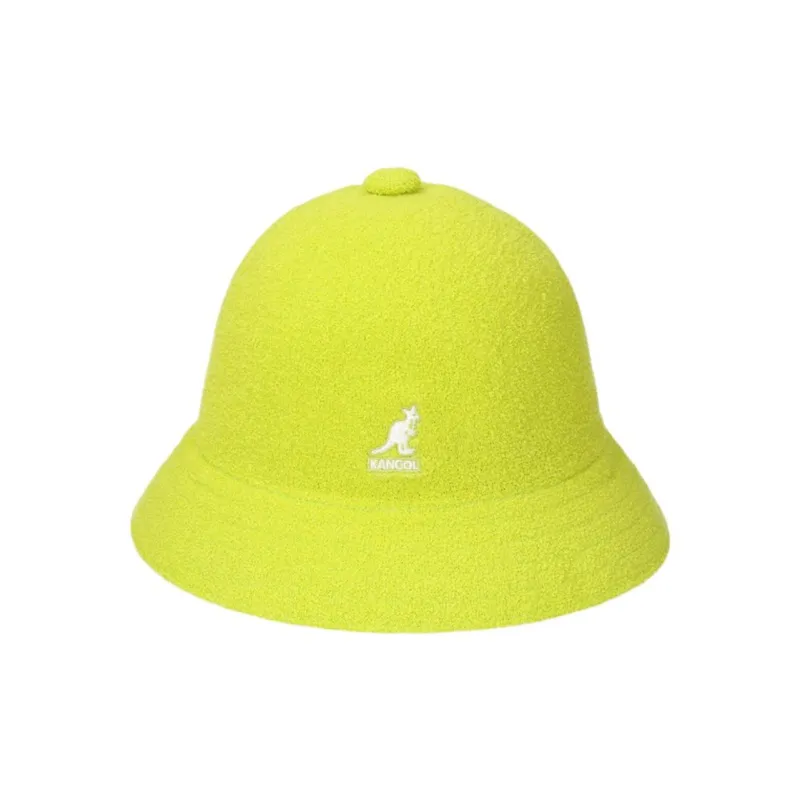 KANGOL Acrylic Polyester Bucket Hats Unisex Yellow-1
