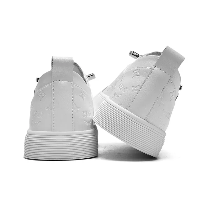 AOKANG Business White Shoes Wear-Resistant Low-Top Casual Shoes Men's White-3