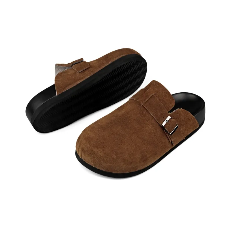XIE SHE Abrasion Resistant Slip Resistant Wrap toe Slippers Unisex-12