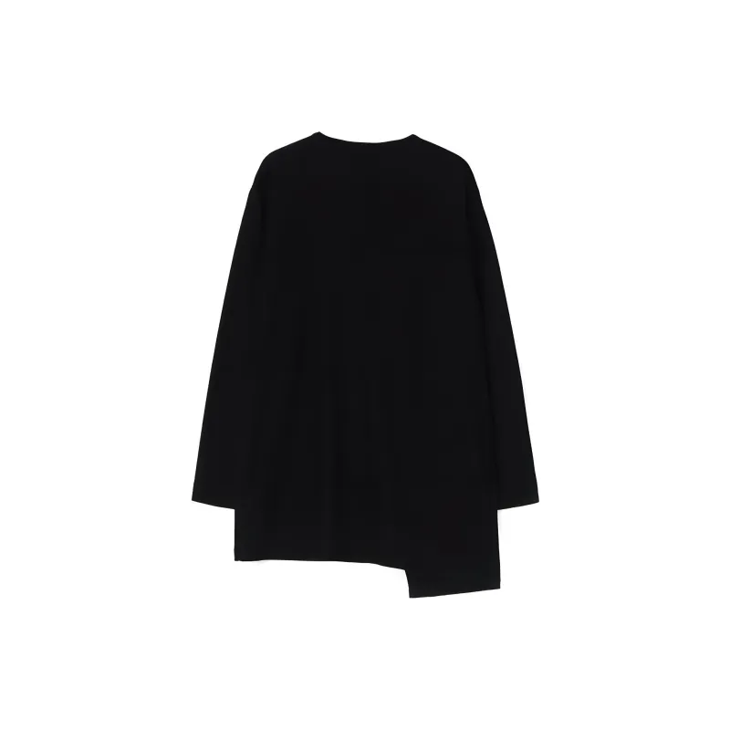 Yohji Yamamoto Drop Shoulder Sleeve T-Shirt Unisex Black-1