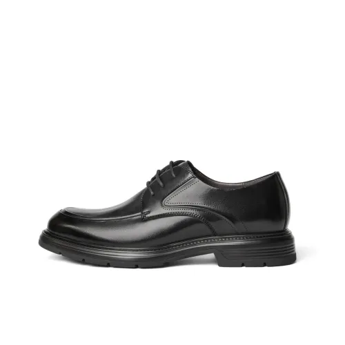 BELLE Dress Shoes Men Low-Top Black