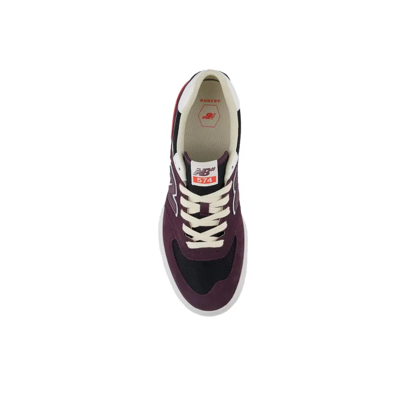 New Balance 574 Vulc 'Plum Brown White'-3