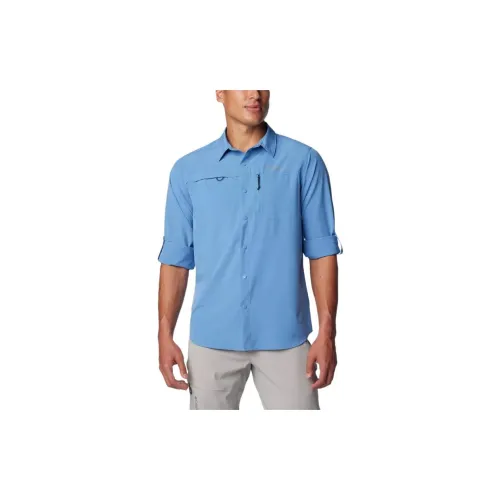 Columbia Summit Valley Shirts Men Blue