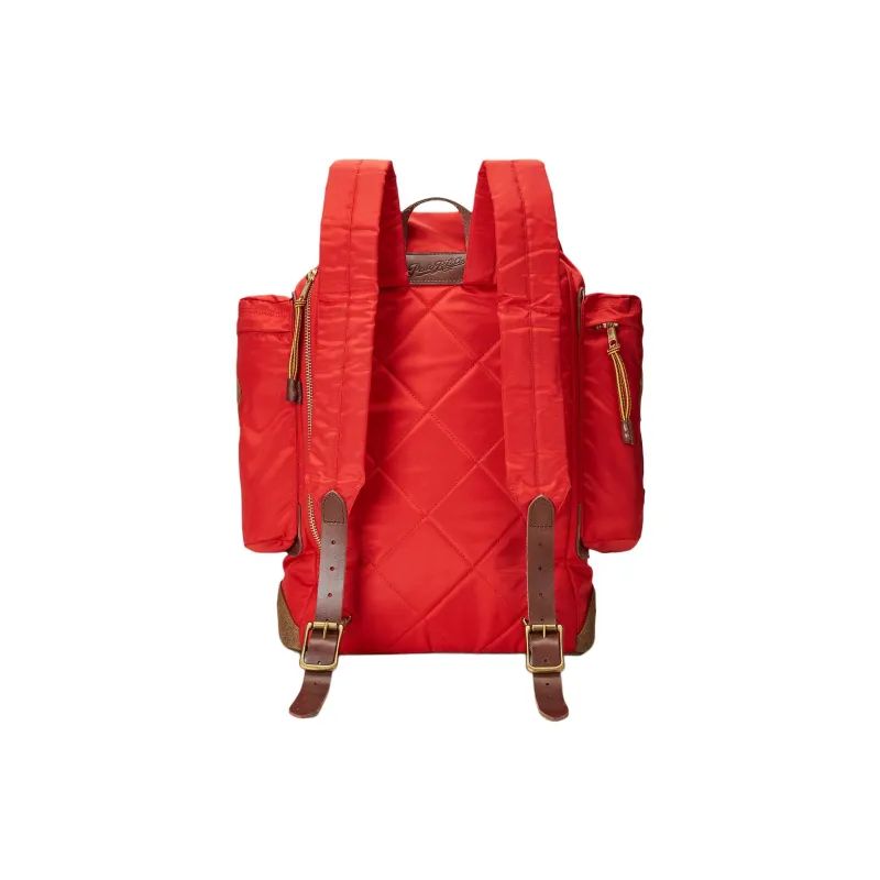 Polo Ralph Lauren Polyester With Cow Leather Backpack Regular Men's Red-2