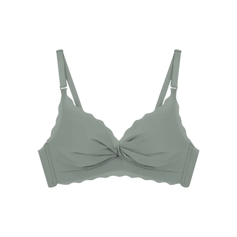 Flowers In Water Bra Women's Green-0