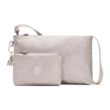 Kipling Polyamide Shoulder Bag, Crossbody Bag Small Size Women's Metallic Finish