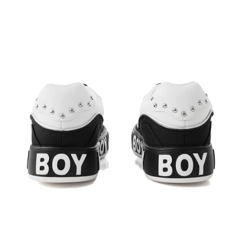 Boy London Low Top Skateboard Shoes Unisex White-4