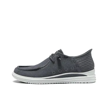 Skechers Hands Free Slip Ins Cushioning Anti Slip Wear Resistant Breathability Low Top Casual Shoes Men's Gray