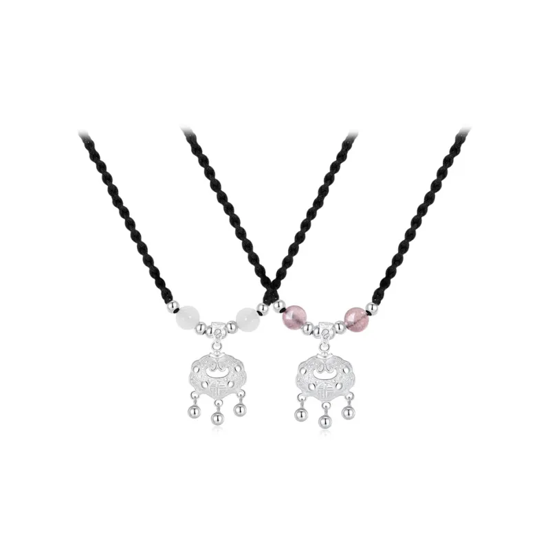 High Quality Silver In Various Purity Levels Exquisite Necklace Unisex-9
