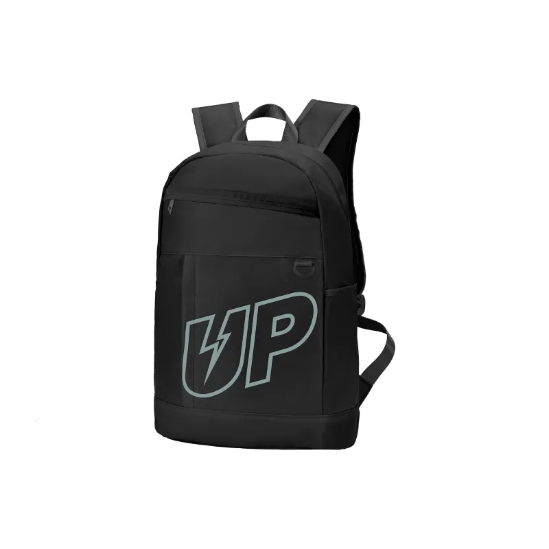 TURN UP Polyester Students Backpack Regular Unisex Black-1