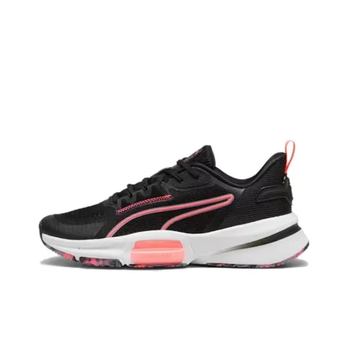 PUMA PWRFrame TR 3 Anti Slip Wear Resistant Low Top Training Shoes Women's Black Pink