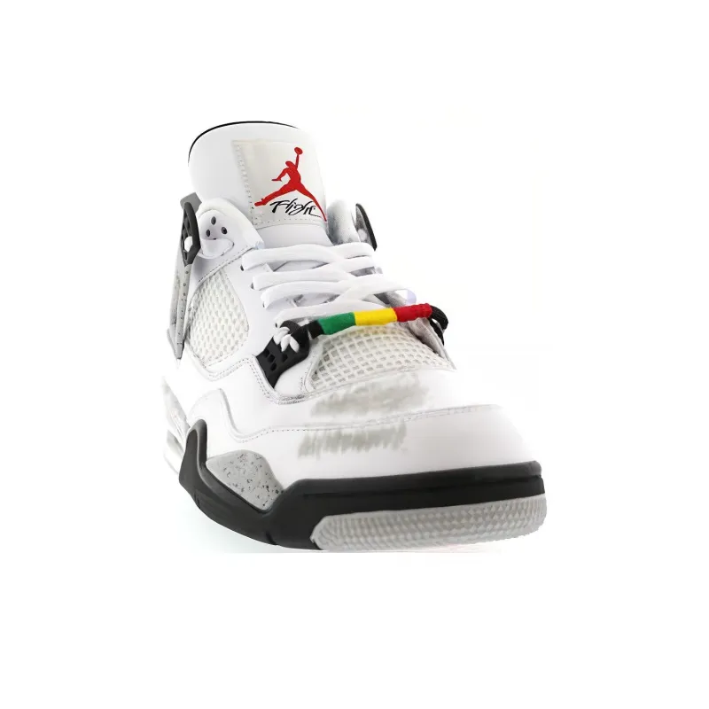 JORDAN 4 Retro Do The Right Thing Pack 'White Black Gray'-2