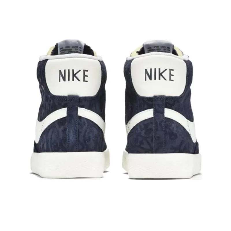Nike Blazer Mid Premium Vintage Obsidian/Sail White Team Orange-4