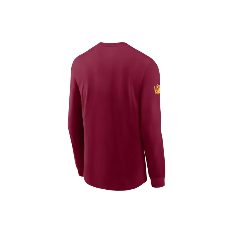 Nike Washington Commanders Sideline Team Issue Men's Nike Dri FIT Nfl Long Sleeve T Shirt-1