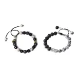 Tree Vine Entwined Round Bead Bracelet 1 Pair