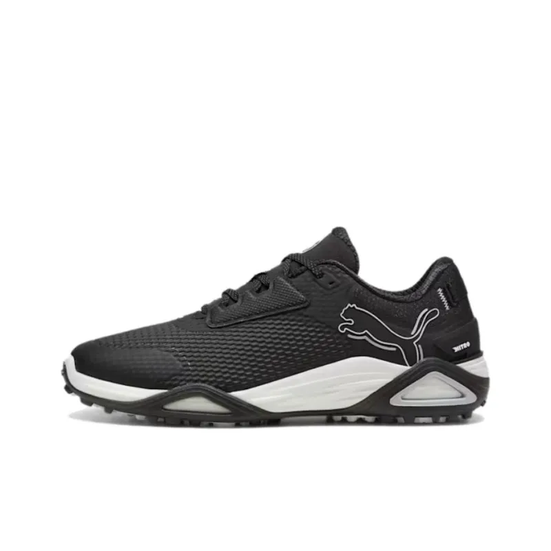 PUMA Anti Slip Wear Resistant Low Top Golf Shoes Men's Black-0