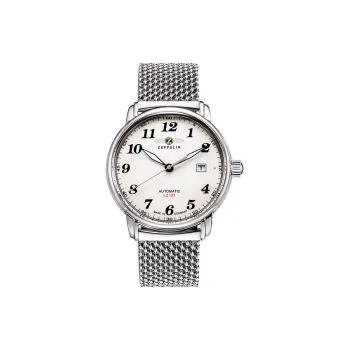ZEPPELIN Piaget Collection Automatic Mechanical Movement Men's Watches Watch 40 White Dial Stainless Steel Watchband