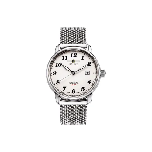 ZEPPELIN Piaget Collection Automatic Mechanical Movement Men's Watches Watch 40 White Dial Stainless Steel Watchband