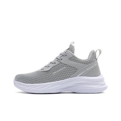 Mulinsen Cushioned Slip Resistant Abrasion Resistant Low Top Running Shoes Men's