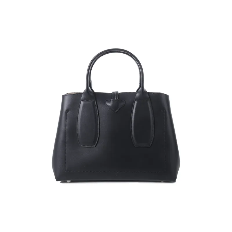 LONGCHAMP Cow Leather One Shoulder Handbags Women's Black-3
