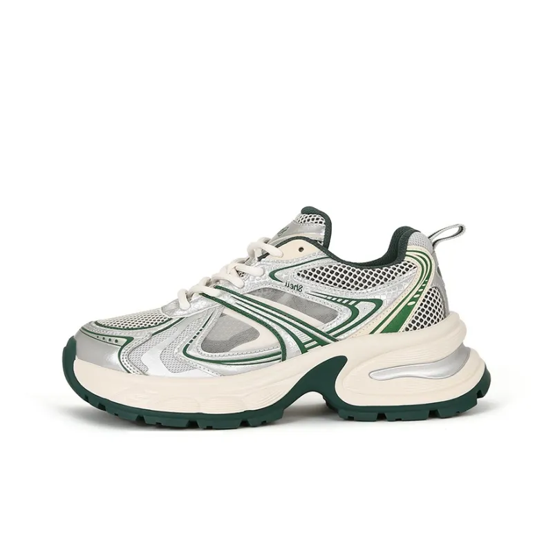 CHRISTINE SHEII Durable Breathable Low-Top Chunky Sneakers Women's-4