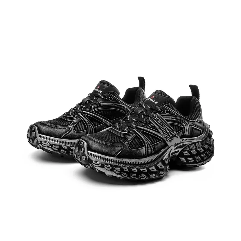 Airwalk Chunky Sneakers Men Low Top Ecru/Black-0