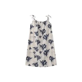 CAIHENGTONG Nightgown Women's Vintage Floral